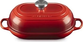 Le Creuset Signature Gusseisen Brot Bräter oval 29cm 1.4l kirschrot
