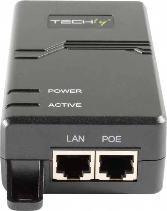 Techly Desktop Gigabit PoE-Injektor, 2x RJ-45, 30W PoE+