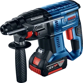 Bosch Professional GBH 18V-20 Akku-Bohrhammer inkl. L-Boxx + 2 Akkus 4.0Ah