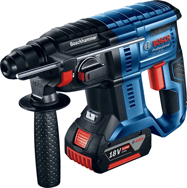 Bosch Professional GBH 18V-20 Akku-Bohrhammer inkl. L-Boxx + 2 Akkus 4.0Ah