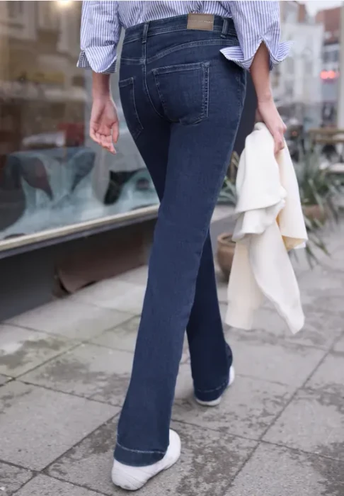 Street One Studio Bootcut Jeans dark blue wash (Damen)
