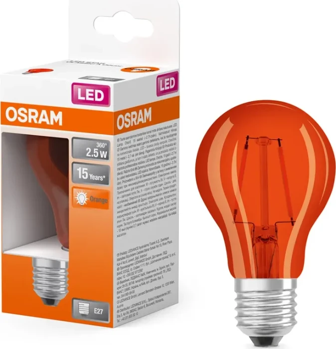 Osram Ledvance Star Decor Classic A 15 2.5W/522 E27 orange