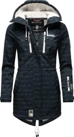 Marikoo Zimtzicke Mantel navy lines (Damen)