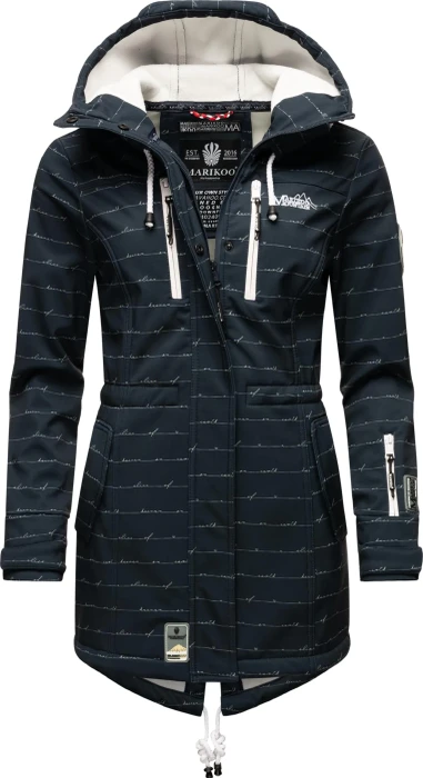 Marikoo Zimtzicke Mantel navy lines (Damen)