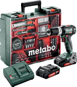Metabo SB 18 L BL Set Akku-Schlagbohrschrauber inkl. Koffer + 2 Akkus 2.0Ah + Zubehör