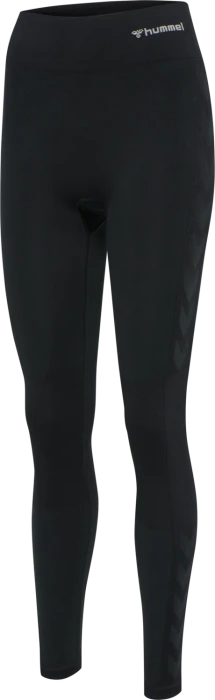 hummel CLEA Seamless Tight Hose lang black melange (Damen)