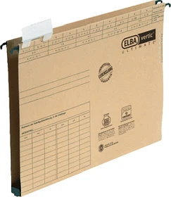 Elba vertic ultimate Hängemappe mit Kunststoffboden 2cm, A4, braun, 25er-Pack