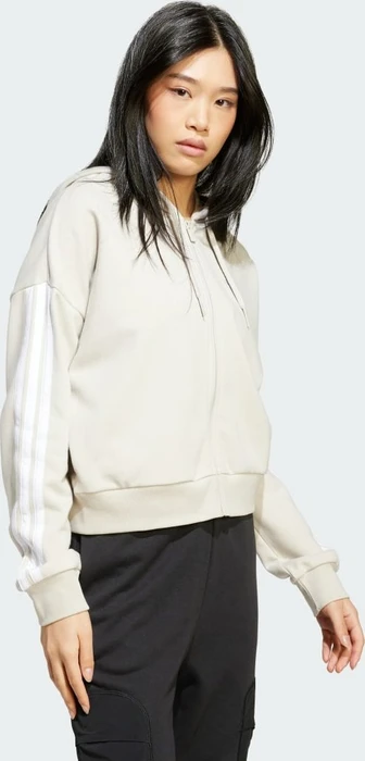 adidas Essentials 3-Streifen French Terry Hoodie beige/weiß (Damen)