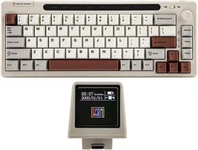 Epomaker RT65 Wireless, Gray White, LEDs RGB, hot-swap, Epomaker Flamingo, USB/Bluetooth, US (KAT07140)