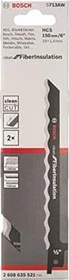 Bosch Professional S713AW Clean for Fibre Insulation Säbelsägeblatt 2TPI, 150x1mm, 2 Stück