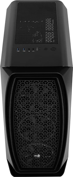 AeroCool Aero One Mini Eclipse, schwarz, Glasfenster