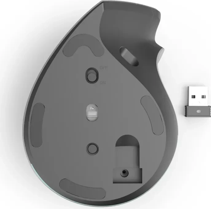 Hama EWM-700R Ergonomic Vertical Mouse, grau/schwarz, USB/Bluetooth