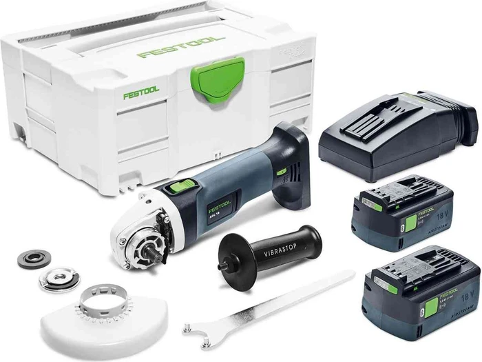 Festool AGC 18-125 5.0 EBI-Plus Akku-Winkelschleifer inkl. Systainer + 2 Akkus 5.0Ah