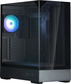 Zalman P40 Prism Black, schwarz, Glasfenster