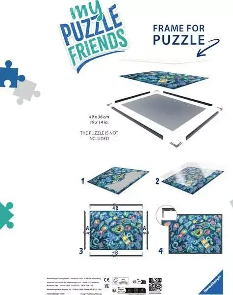 Ravensburger Puzzle Rahmen 500 Teile schwarz