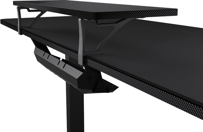 Cougar E-Star 140 Gaming Desk elektrisch höhenverstellbarer Sitz-Steh-Schreibtisch 140x60cm schwarz/schwarz