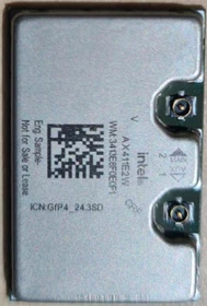 Intel Wi-Fi 6E AX411 Gig+ Modul, AX411 ohne vPro, 2.4GHz/5GHz/6GHz WLAN, Bluetooth 5.3, M.2 1625