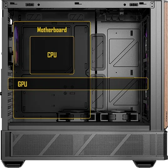 Antec P30 ARGB, Glasfenster