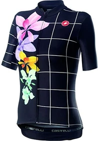 Castelli Fiorita Trikot kurzarm schwarz (Damen)