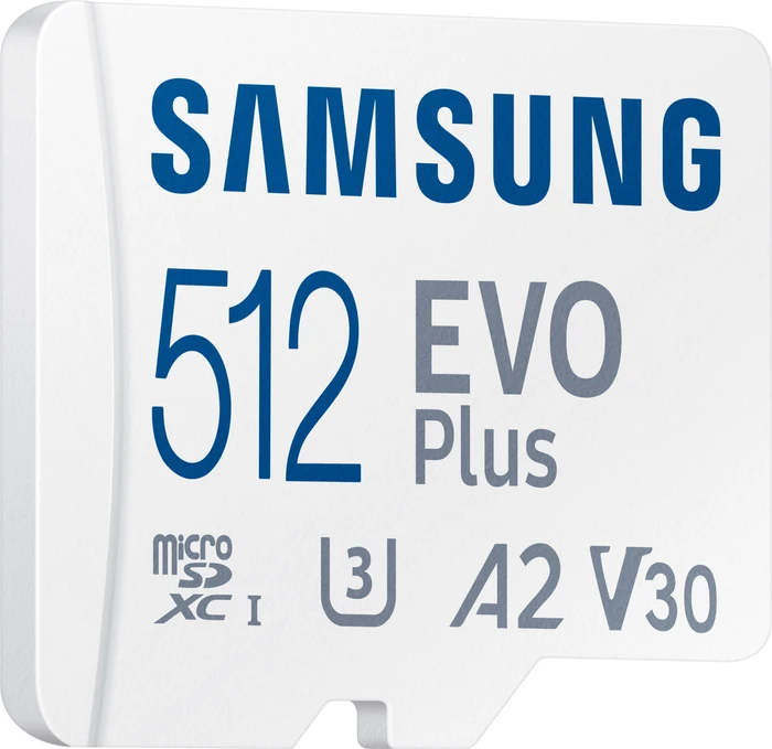 Samsung EVO Plus 2021 R130 512GB Kit, UHS-I U3, A2, Class 10