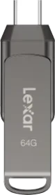 Lexar JumpDrive D400 64GB, USB-A + USB-C, USB 3.2 Gen 1×1