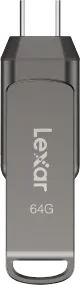 Lexar JumpDrive D400 64GB, USB-A + USB-C, USB 3.2 Gen 1×1