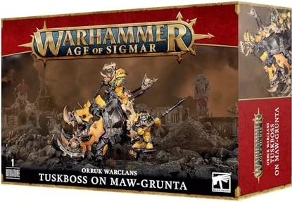 Games Workshop Warhammer Age of Sigmar - Orruk Warclans - Tuskboss on Maw-Grunta