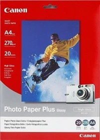 Canon PP-201 Plus Fotopapier hochglänzend weiß, A4, 270g/m², 20 Blatt