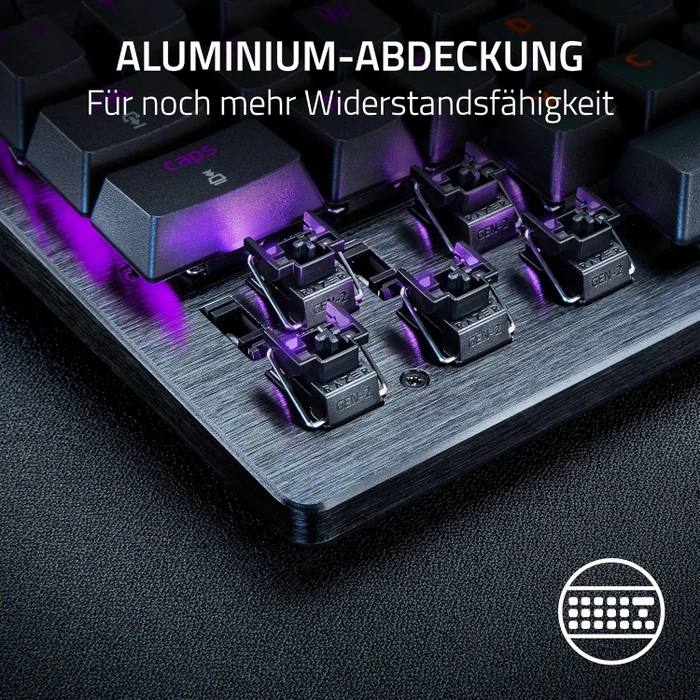 Razer Huntsman V3 Pro 8KHz, schwarz, LEDs RGB, Razer Analog Optical Switch Gen-2, USB, DE