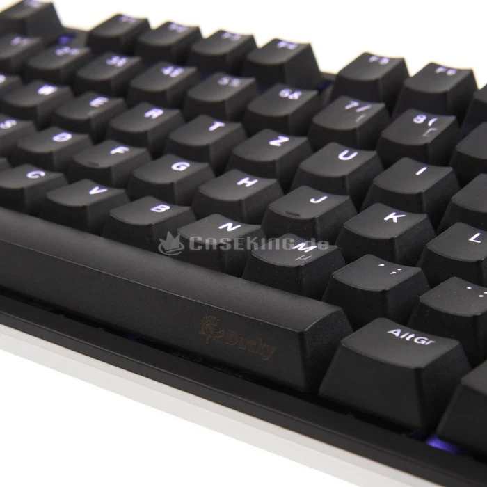Ducky One 2 Backlit PBT, LEDs weiß, schwarz, MX RED, USB, DE