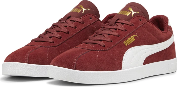 Puma Club II Suede intense red/puma white/puma gold