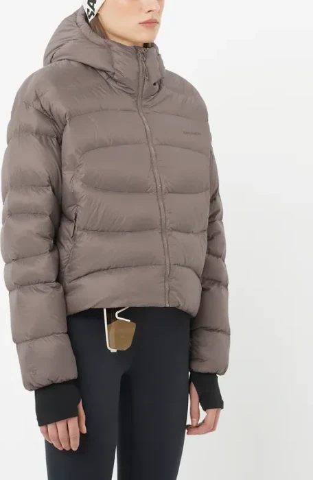 Salomon Outline Novelty Cropped Down Funktionsjacke iron (Damen)