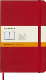 Moleskine Klassik Notizbuch, 130x210mm, liniert, fester Einband Large, scharlachrot, 240 Blatt