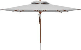 anndora Marktschirm mit Knicker 300x300cm silber grau