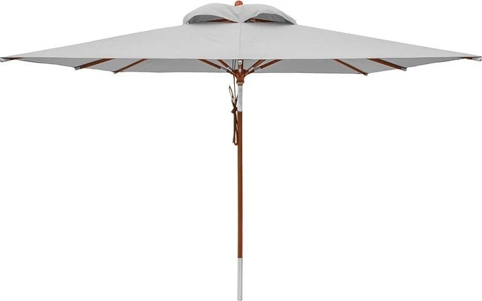anndora Marktschirm mit Knicker 300x300cm silber grau