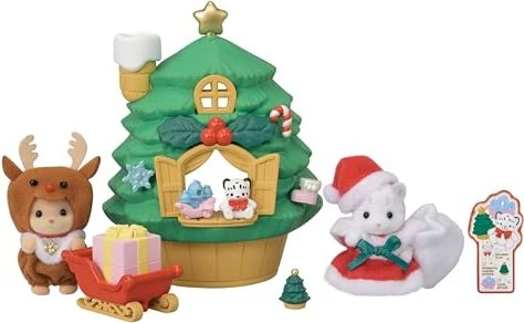 Epoch Sylvanian Families - Spiel-Sets - Baby Santas Weihnachtshaus Spielset