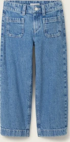 Tom Tailor Wide Leg Jeans mit Bio-Baumwolle Jeans mid stone bright blue denim (Junior)