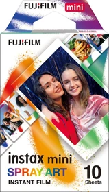 Fujifilm instax mini Sofortbildfilm Spray Art, 10 Aufnahmen