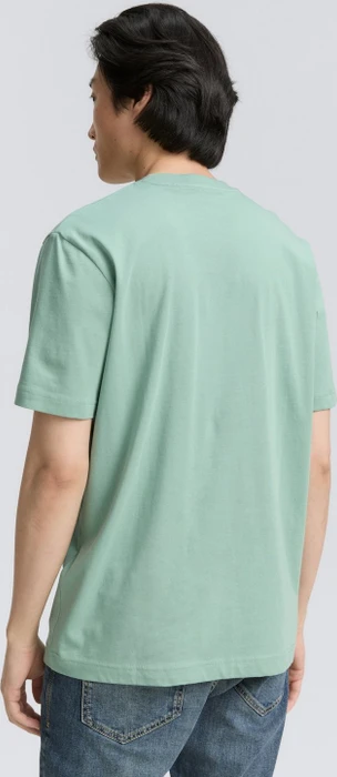 Tom Tailor Logo-Print T-Shirt kurzarm dust green (Herren)