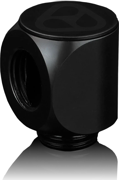 Thermal Grizzly DeltaMate Rotary 90°-Verbinder G1/4", schwarz, 6er Pack