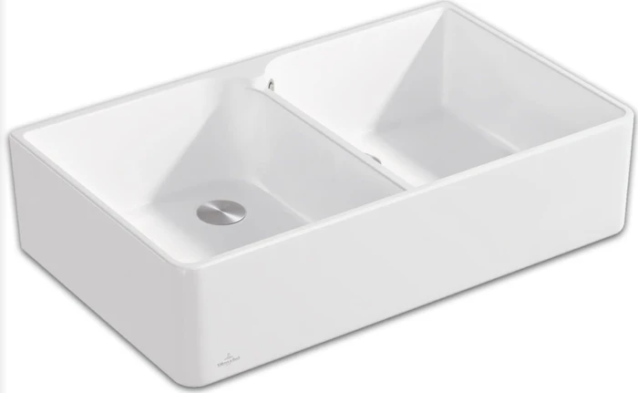 Villeroy & Boch Spülstein Doppelspüle stone white