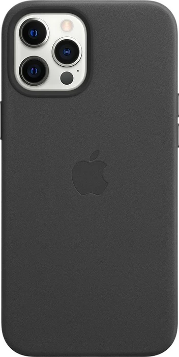 Apple Leder Case mit MagSafe für iPhone 12 Pro Max schwarz