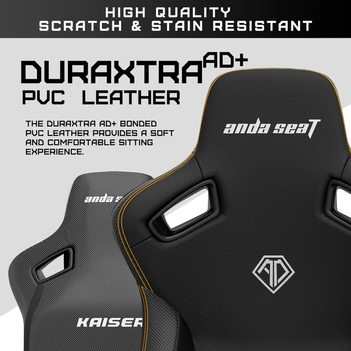Anda Seat Kaiser 3 Pro Premium XL Gamingstuhl, Carbon Black, Stoff schwarz