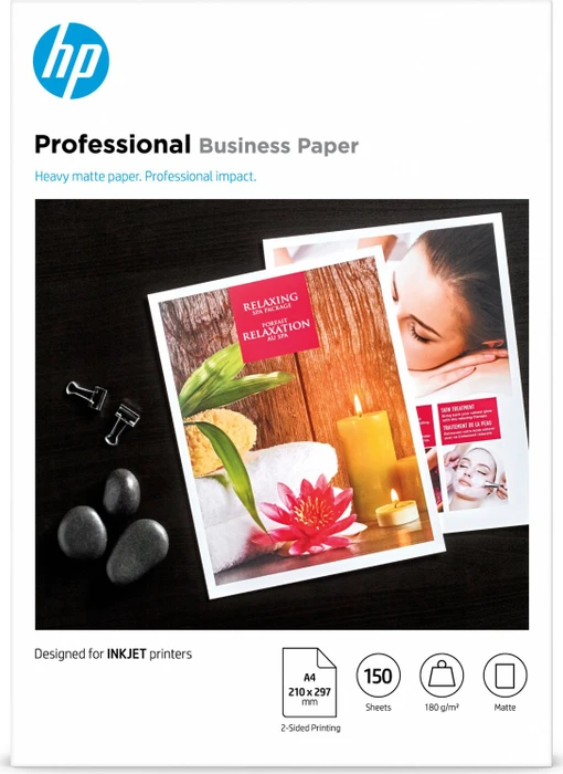 HP Professional Business Inkjetpapier matt weiß, A4, 180g/m², 150 Blatt
