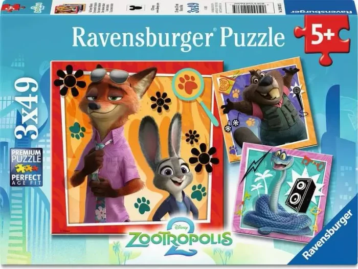 Ravensburger Disney Zoomania - Auf neuer Mission 3x49