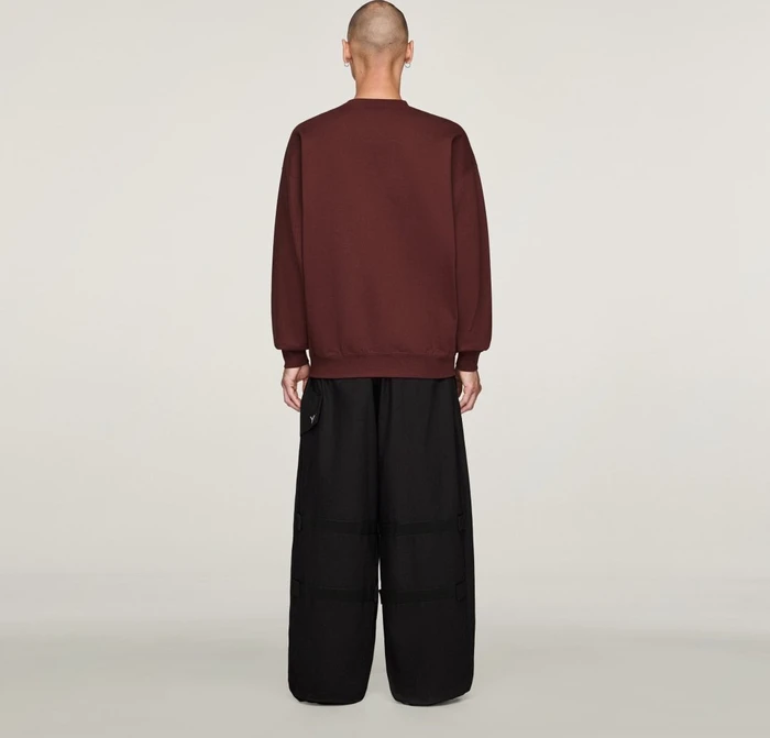 adidas Y-3 Brushed Terry Crew Sweatshirt mystery brown