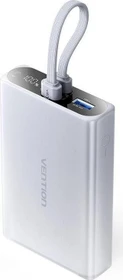 Vention Power Bank 22.5W (USB-C & Lightning Cable) 10000mAh grau (FHZM0)