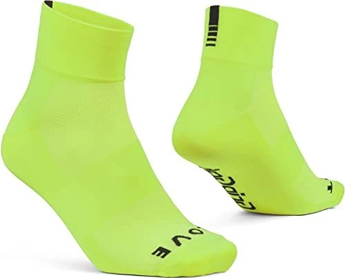 GripGrab Lightweight SL Short Fahrradsocken gelb
