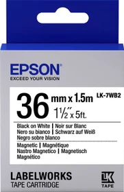 Epson LK-7WB2 Beschriftungsband, 36mm, schwarz/weiß