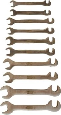 KS Tools BRONZEplus Doppelmaulschlüssel funkenfrei Schraubenschlüsselsatz, 10-tlg.